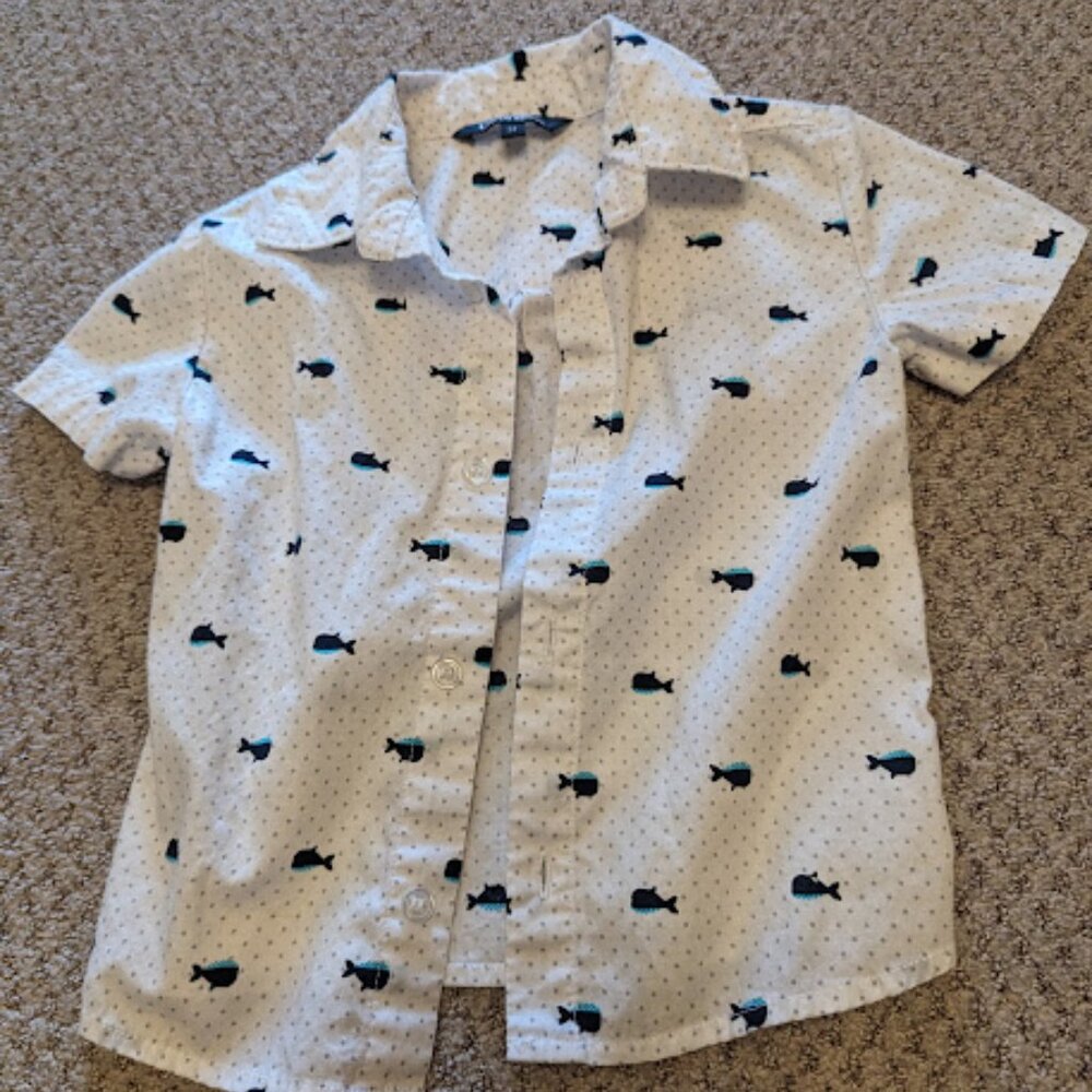 Boys 2t short sleeve dress shirt
